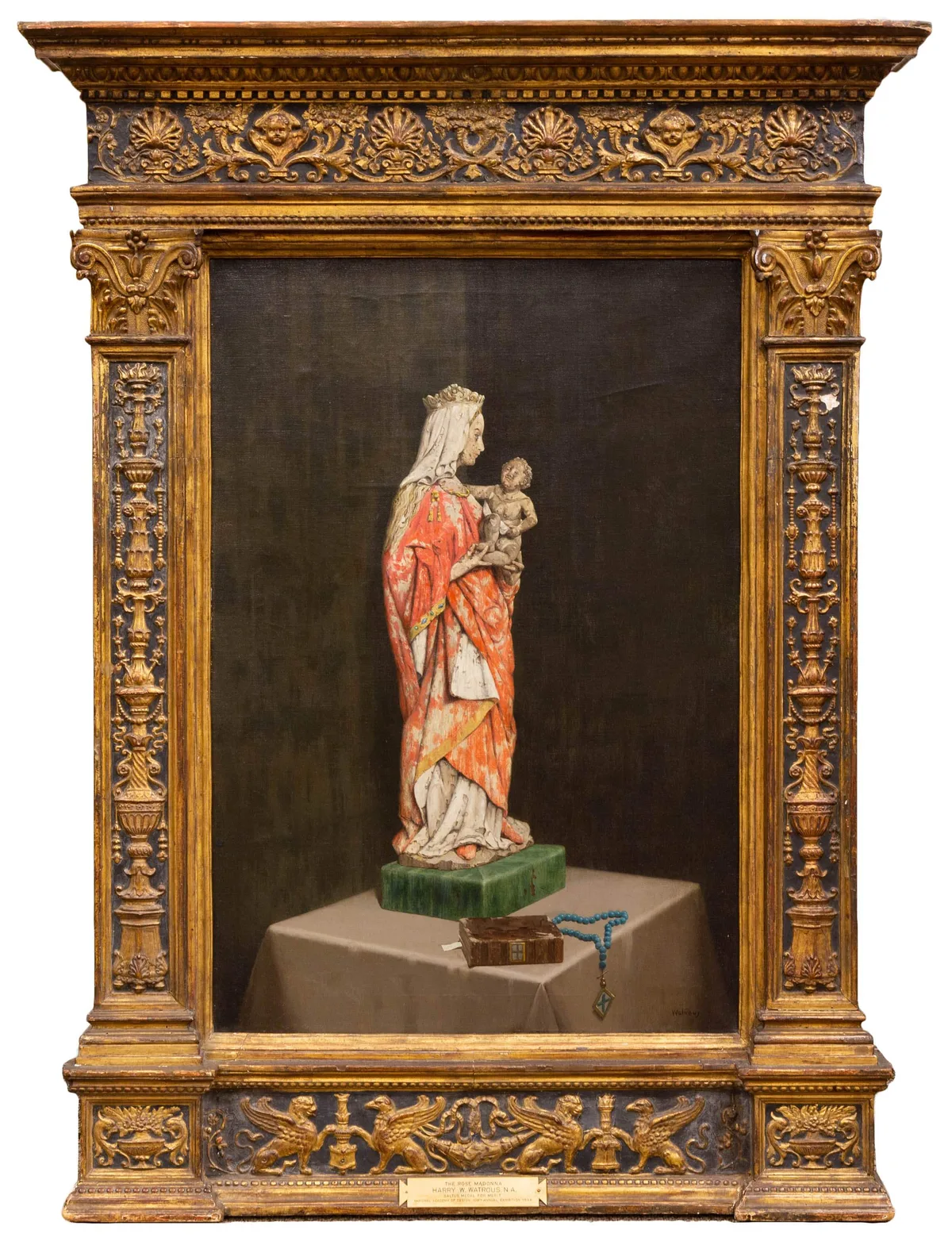 Harry Willson Watrous, The Rose Madonna, Oil on canvas