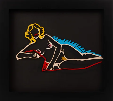 Tom Wesselmann, Rosemary Lying on One Elbow, Circa 1989, laser cut steel multiple with alkyd oil