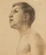 John Singer Sargent, Pencil Study for Portrait (Head of Boy)