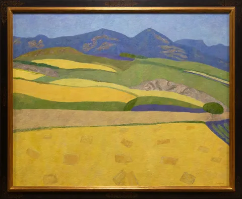 Pierre Boncompain, Apres la Moisson (After the Harvest), 1999, oil on canvas