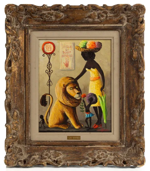 La Cadeu by Orville Bulman, Oil on board, sold Mar 2025