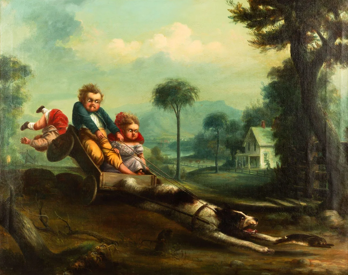 Archibald Willard, Pluck, Oil on canvas