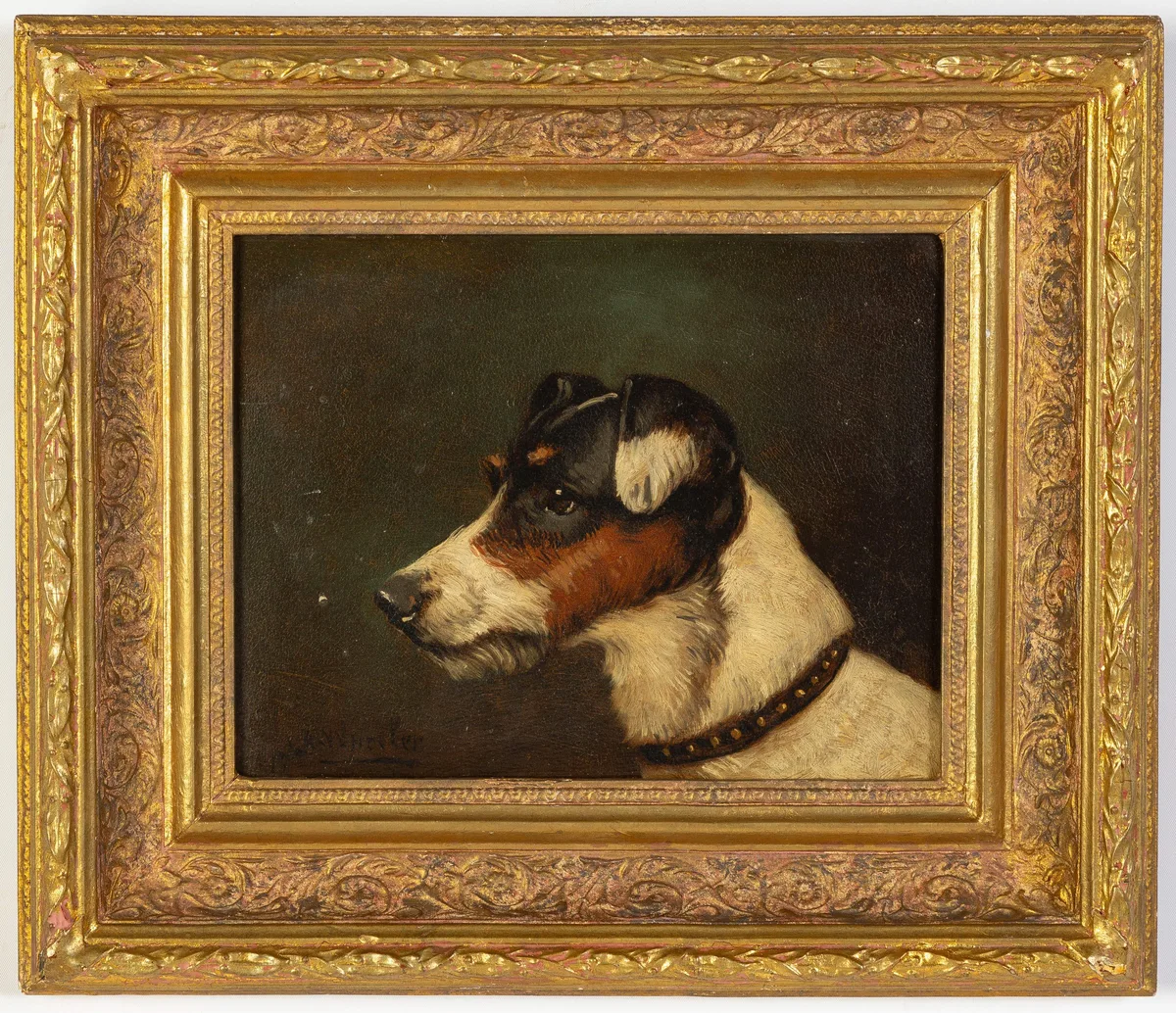 John Alfred Wheeler, Jack Russell Terrier, Oil on panel