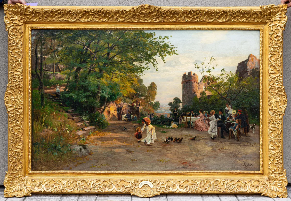 Wilhelm Jett, A Day of Leisure, Oil on canvas