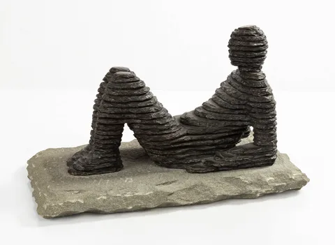 Boaz Vaadia, Hanan, Bronze and bluestone sculpture