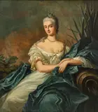 Jean-Marc Nattier, Portrait of Princess Victoire of France, Oil on Canvas on Canvas 19th Cent.