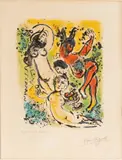 Marc Chagall, Take up Again, Muses...Theocritus, from in the Land of the Gods, 1967, Lithograph in Colors on Wove Paper