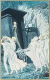 Carlos Schwabe, Remords Posthume from Les Fleurs Du Mal, Gouache, Ink and Watercolour over Pencil Outlines, on Watermarked Paper