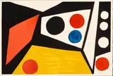 Alexander Calder, Composition with Circles, 1971, Lithograph in colors on wove paper