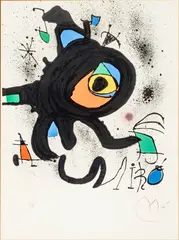 Joan Miró, Oeuvre Grave Original, 1973, Lithograph in Colors on Arches Paper
