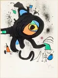 Joan Miró, Oeuvre Grave Original, 1973, Lithograph in Colors on Arches Paper
