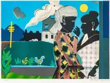 Romare Bearden, The Conversation, 1979, Lithograph in colors, on wove paper, with full margins
