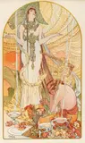 Alphonse Mucha, Salammbo / Incantation, 1897, Lithograph in Colors on Paper