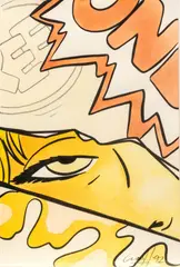 John "Crash" Matos, Untitled, circa 1992, Watercolor and Ink on Paper