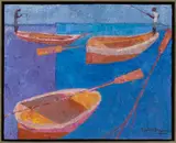 Calixte Henry, Bois Fouillé On The Waters, Oil on Board