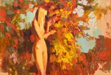 Nicole Simbari, Nude, Oil on Canvas