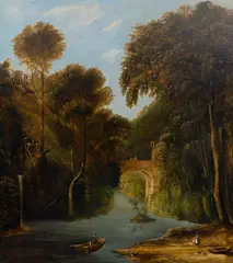 George Vicat Cole, Barskimming on the Ayr, 1857, Oil on Canvas