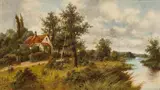 Octavius Clark, A Hampshire River, circa 1900-10, Oil on Canvas
