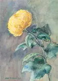 Jane Peterson, Still Life with Chrysanthemum, 1925, Watercolor on Paper