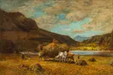 Arthur Cotter, Haying Time, Oil on Canvas