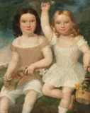 James Montgomery Scrymgeour, Portrait of Two Perthshire Siblings, 1852, Oil on Canvas