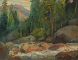 Charles C. Svendsen, Big Thompson Canyon, Colorado, Oil on Board