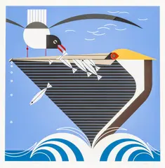 Charley Harper, Pelican Pantry, Serigraph on Paper