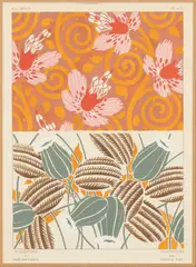 Eugène Séguy, Suggestions Pour Etoffes Et Tapis (Plate N. 6), 1929, Pochoir Lithograph on Wove Paper