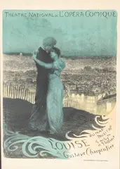 Georges Rochegrosse, Louise, Theater National De L'Opera Comique in Paris, Lithographic Poster on Paper