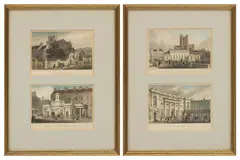 Thomas Hosmer Shepherd, Engraved by AB Allen, Hand Colored Engravings, on Paper