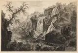 Giovanni Battista Piranesi, Veduta Delle Cascatelle a Tivoli, from Vedute Du Roma, Etching on Paper