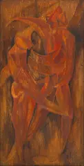 Audrey Hill, Tremendum Fascinosum, 1957, Oil on Masonite