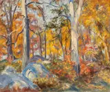 Ernest Harrison Barnes, Autumn Glen, Oil on Canvas, Ca.