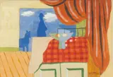 Edgar Louis Yaegar, Still Life, 1948, Gouache and Pencil on Paper