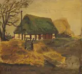 Orla Johansen, Rural Landscape, 1945, Oil on Canvas