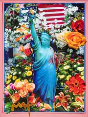 Peter Max, Land of the Free Home of the Brave II, Mixed Media on Paper