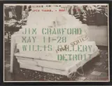 James Crawford, Willis Gallery Detroit Exhibition Poster, Lithographic Poster on Paper