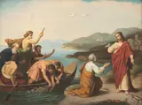 Johann von Schraudolph, Peter and the Miraculous Draught of Fishes, Oil on Canvas, Ca.