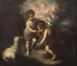 Bartolomé Esteban Murillo, The Infant Christ and Saint John the Baptist with a Shell, Oil on Canvas