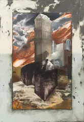 James Stephens, Downtown, 1988, Oil on Canvas
