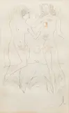 Salvador Dalí, Adam and Eve, Engraving on Paper