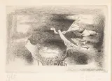 Georges Braque, Le Nid (Oiseau IX), circa 1955, Etching and Drypoint on BFK Rives Paper