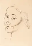 Giorgio de Chirico, Ritratto Di Maria Lani, 1929, Drypoint on Hand Made Chinese Paper