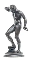 Émile Laporte, Grand Tour, circa 1890-1910, Bronze Sculpture After the Greco-Roman Dancing Satyr (Kroupezeion)