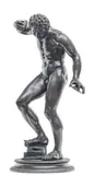 Émile Laporte, Grand Tour, circa 1890-1910, Bronze Sculpture After the Greco-Roman Dancing Satyr (Kroupezeion)