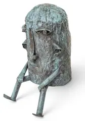 Peter Otfinoski, Humpty Dumpty, Patinated Copper Sculpture