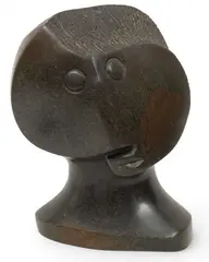 Thoughtful Woman by Damien Manuhwa, Shona Sculpture, Human Bust, sold Jul 2026