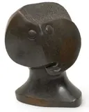Damien Manuhwa, Thoughtful Woman, Shona Sculpture, Human Bust