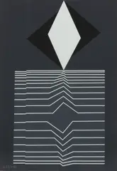 Victor Vasarely, Mizzar, Silkscreen on Paper