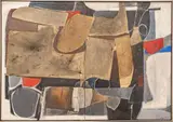 Carl Angevine, Aging Structure, 1968, Acrylic on Canvas Collage
